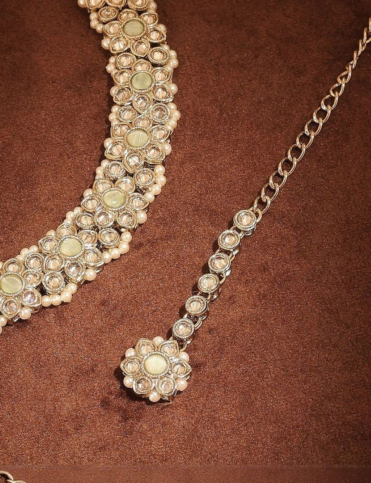 Gold-Plated Kundan Jewellery Set