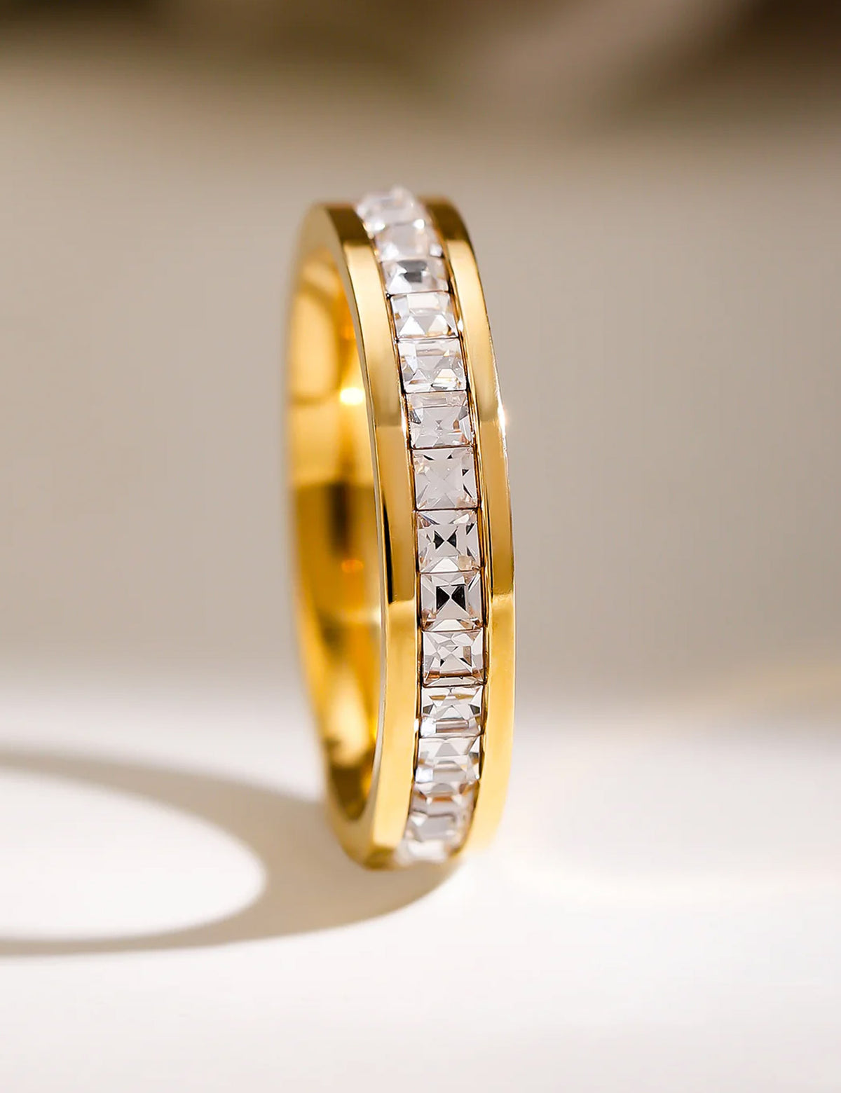 Gold Plated American Diamond Ring