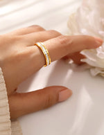Gold Plated American Diamond Ring