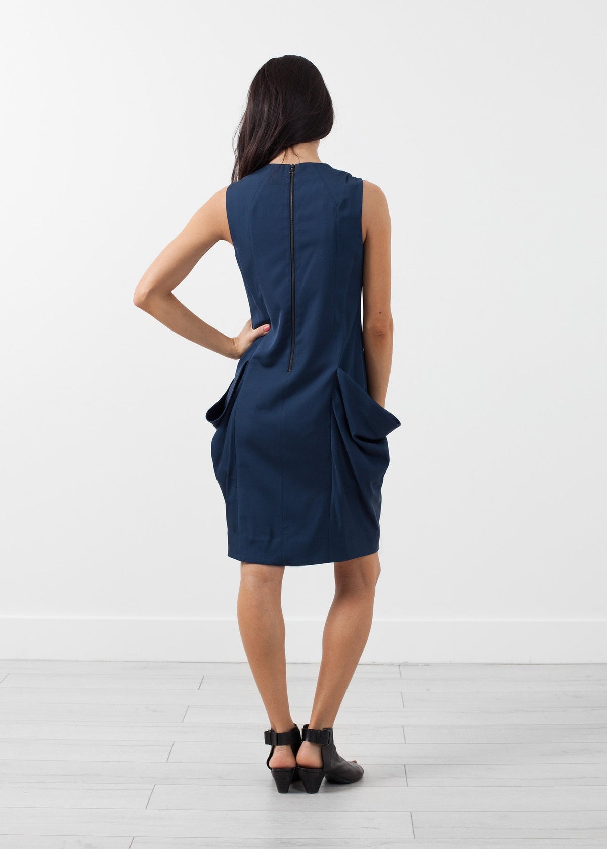 Uti Drape Dress Indigo