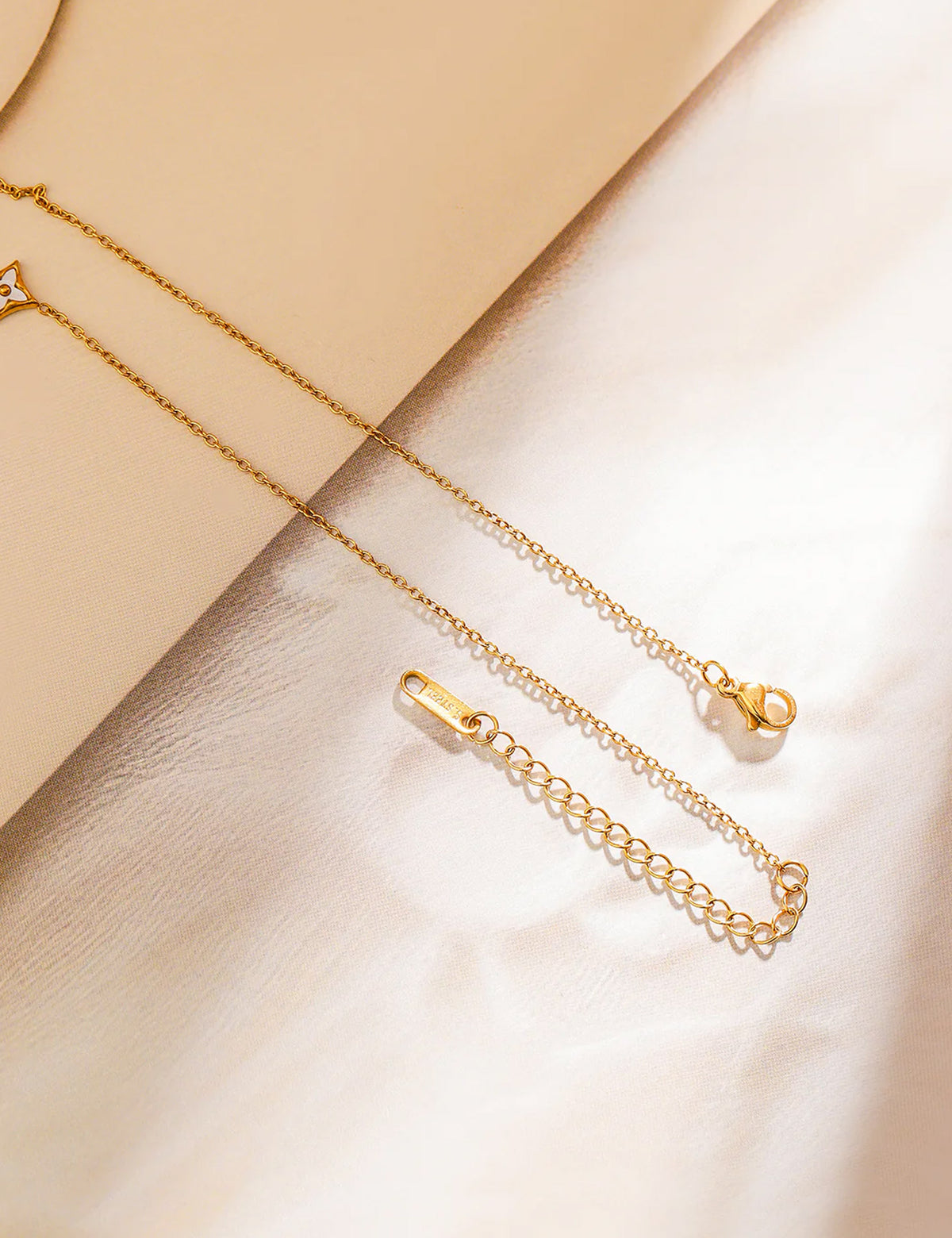 Gold Toned Floral Pendant
