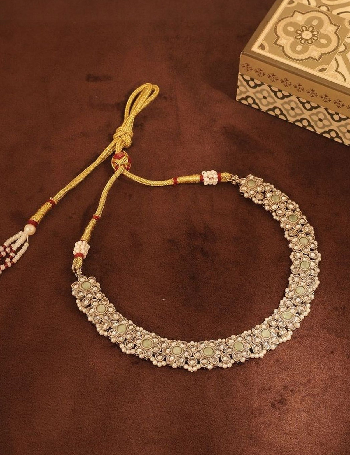 Gold-Plated Kundan Jewellery Set