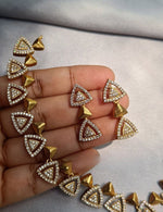 Gold-Plated AD Stone Jewellery Set