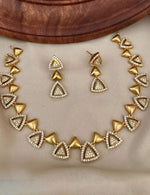 Gold-Plated AD Stone Jewellery Set
