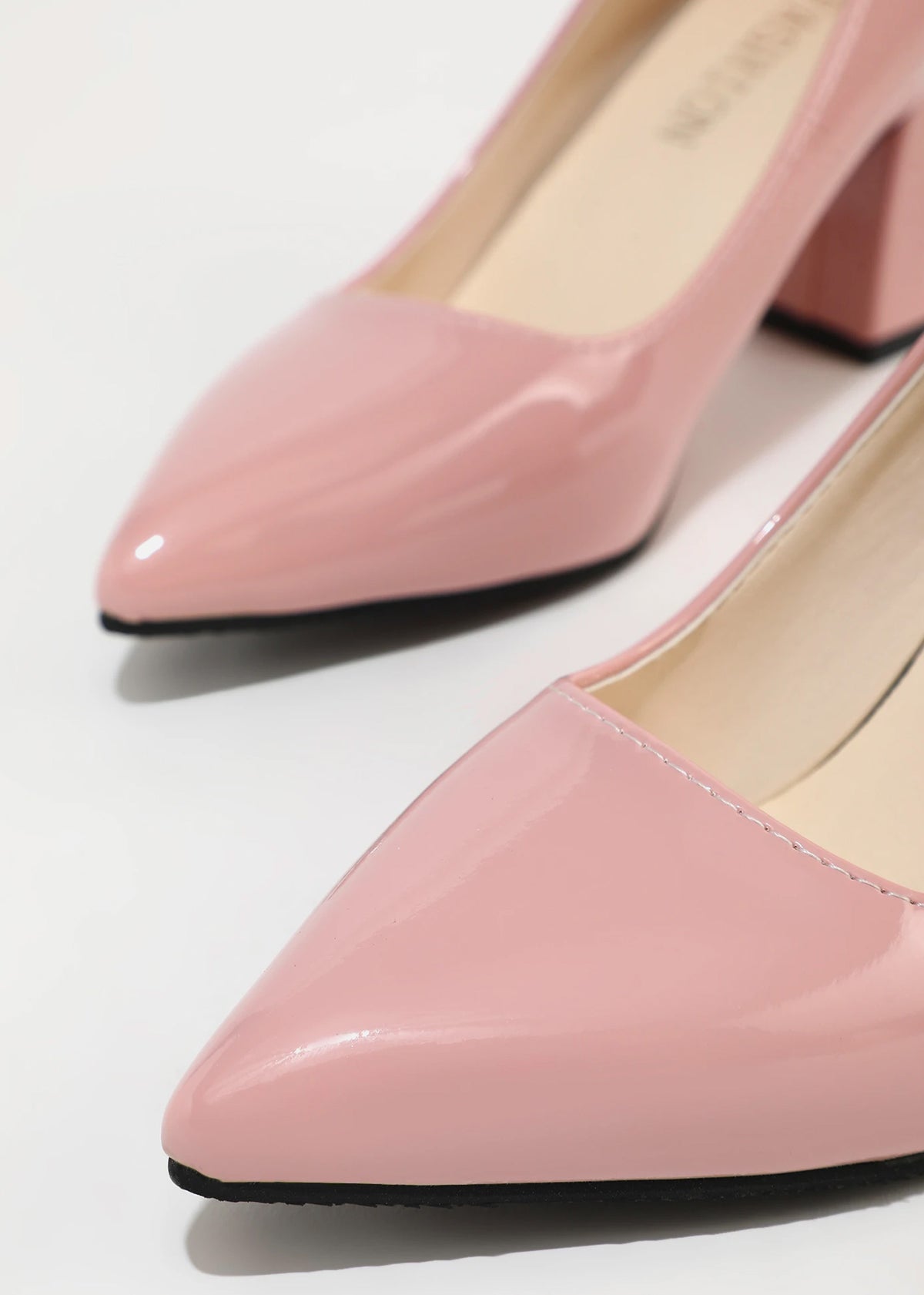 Pointed-toe Block Pumps