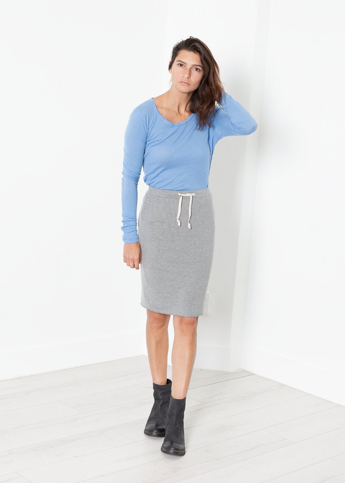 Tencel Jersey Mini בצבע הת'ר גריי