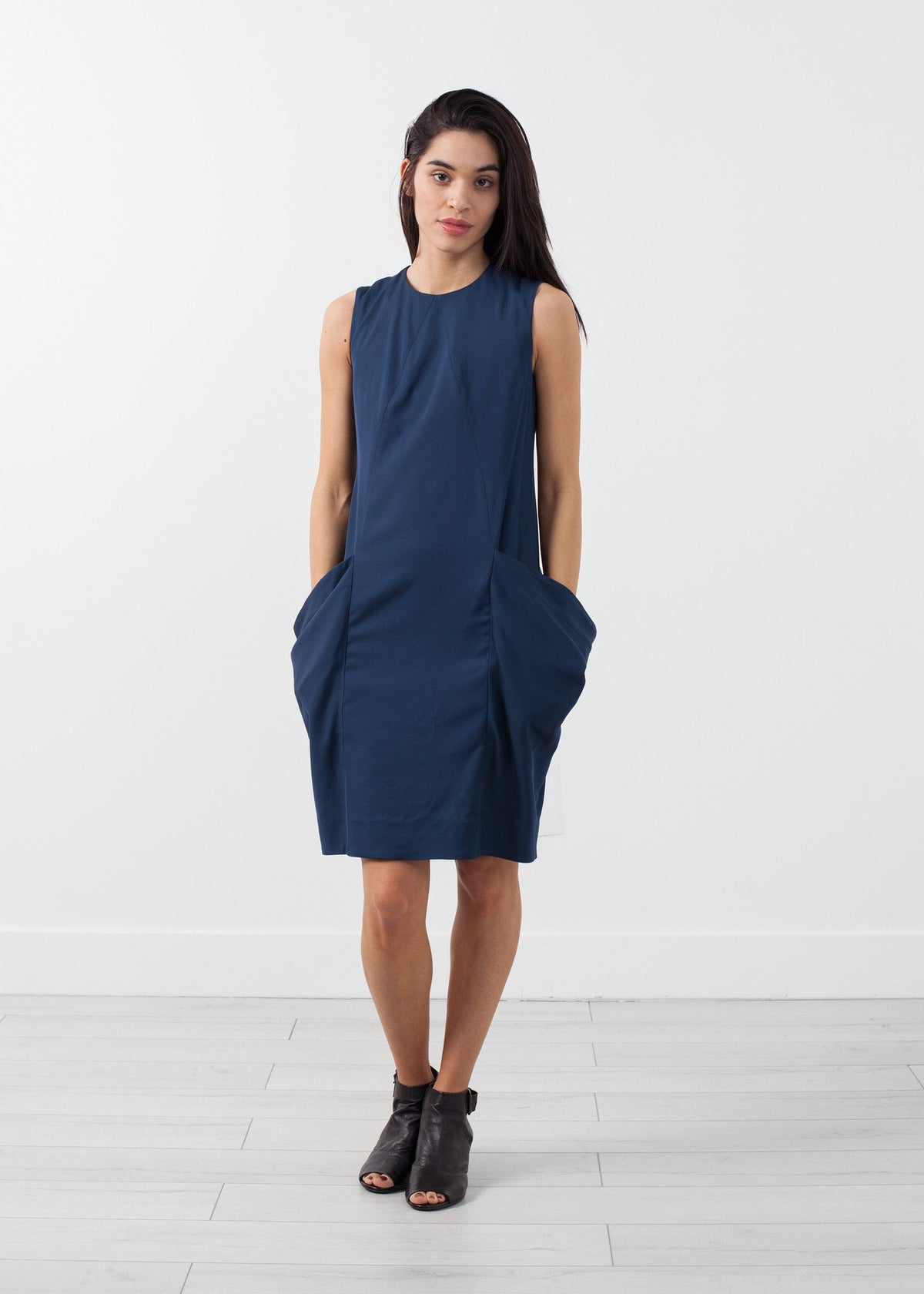 Uti Drape Dress Indigo