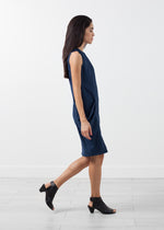 Uti Drape Dress Indigo