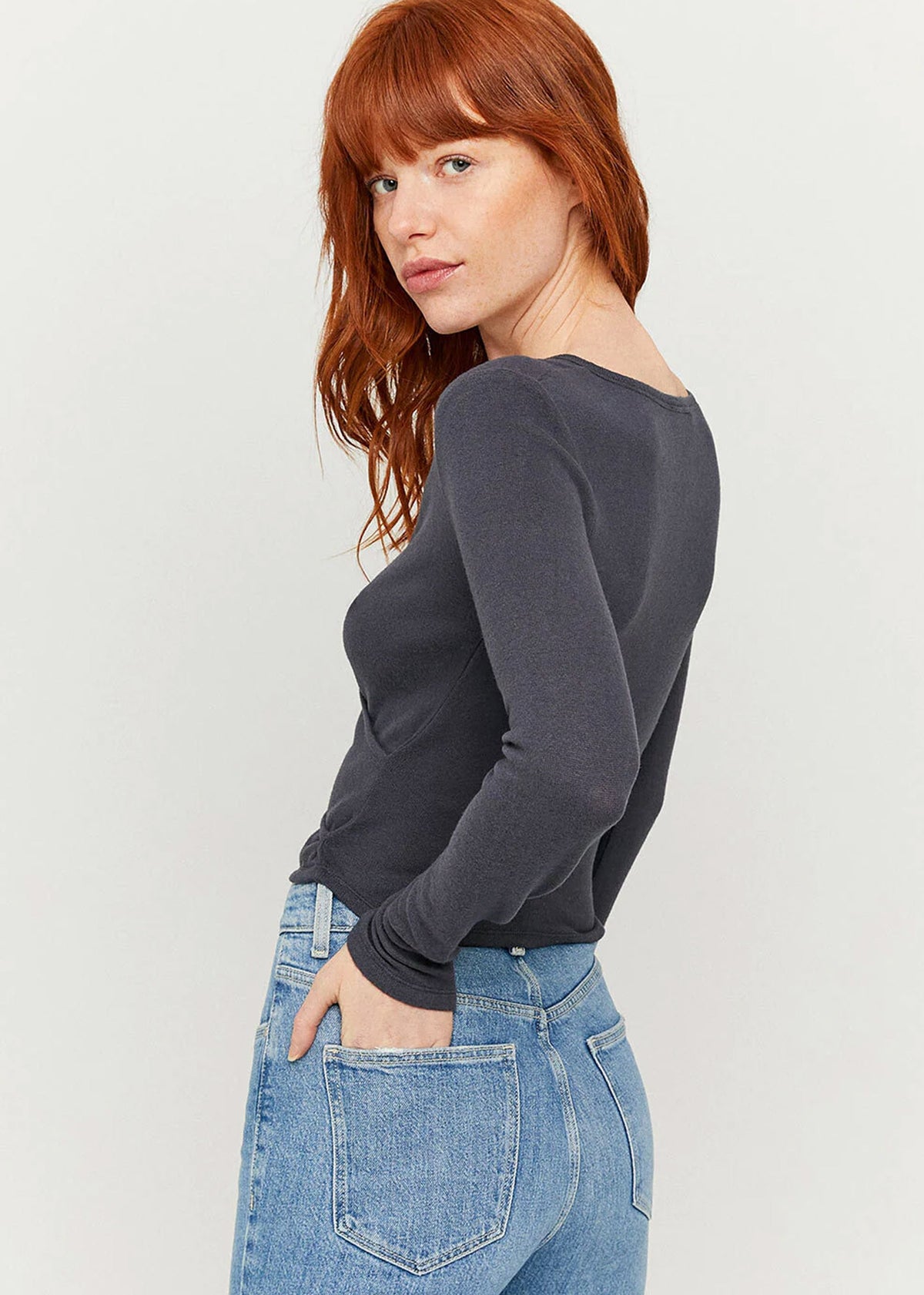 Top with Surplice Neckline