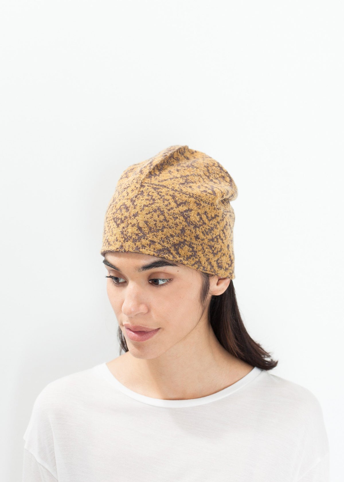 Reversible Beanie in Amber